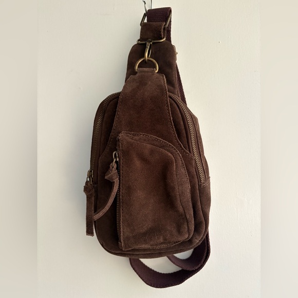 Free People Hudson Sling Bag- chocolate brown🔥 - Picture 13 of 14